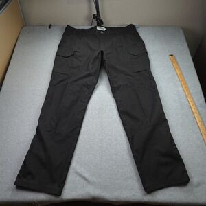 First Tactical Pants Mens 44x34 Black Tactical Work Utility Cargo Ripstop
